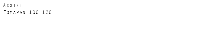 Assisi Fomapan 100 120